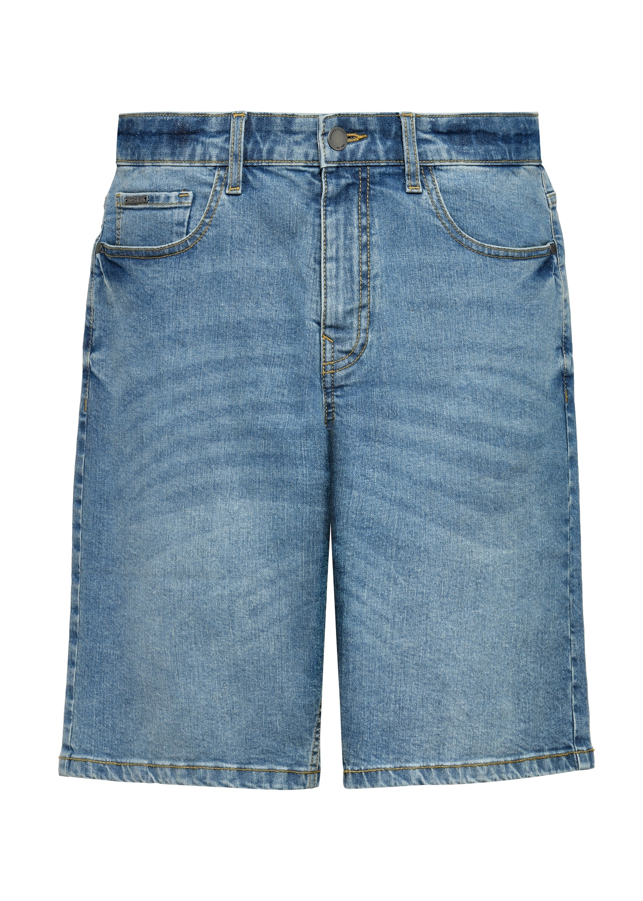 Niebieskie jeansowe szorty męskie SZOMT-0032-61(W25)-03