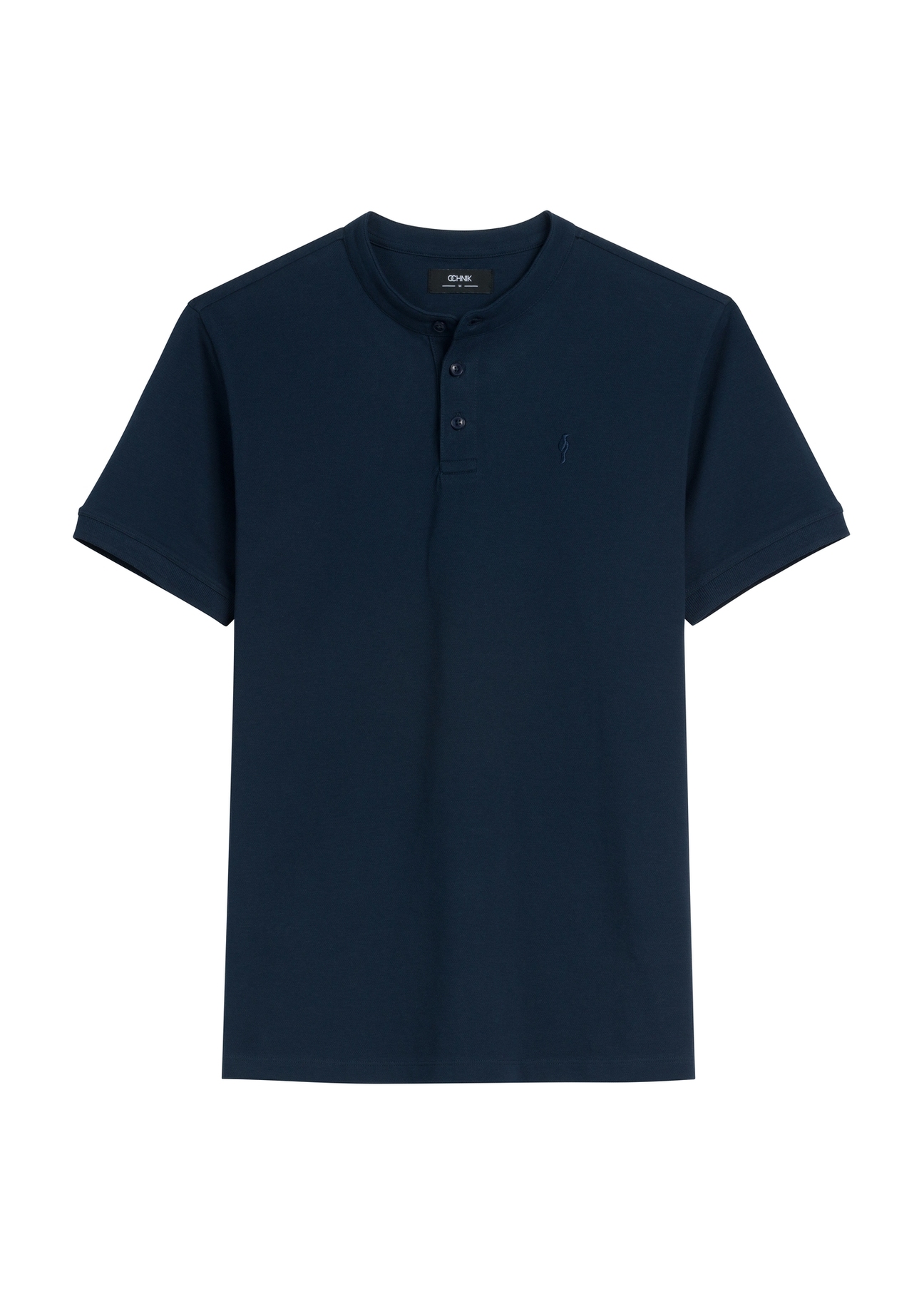 Granatowa koszulka polo męska POLMT-0061-7E(W26)