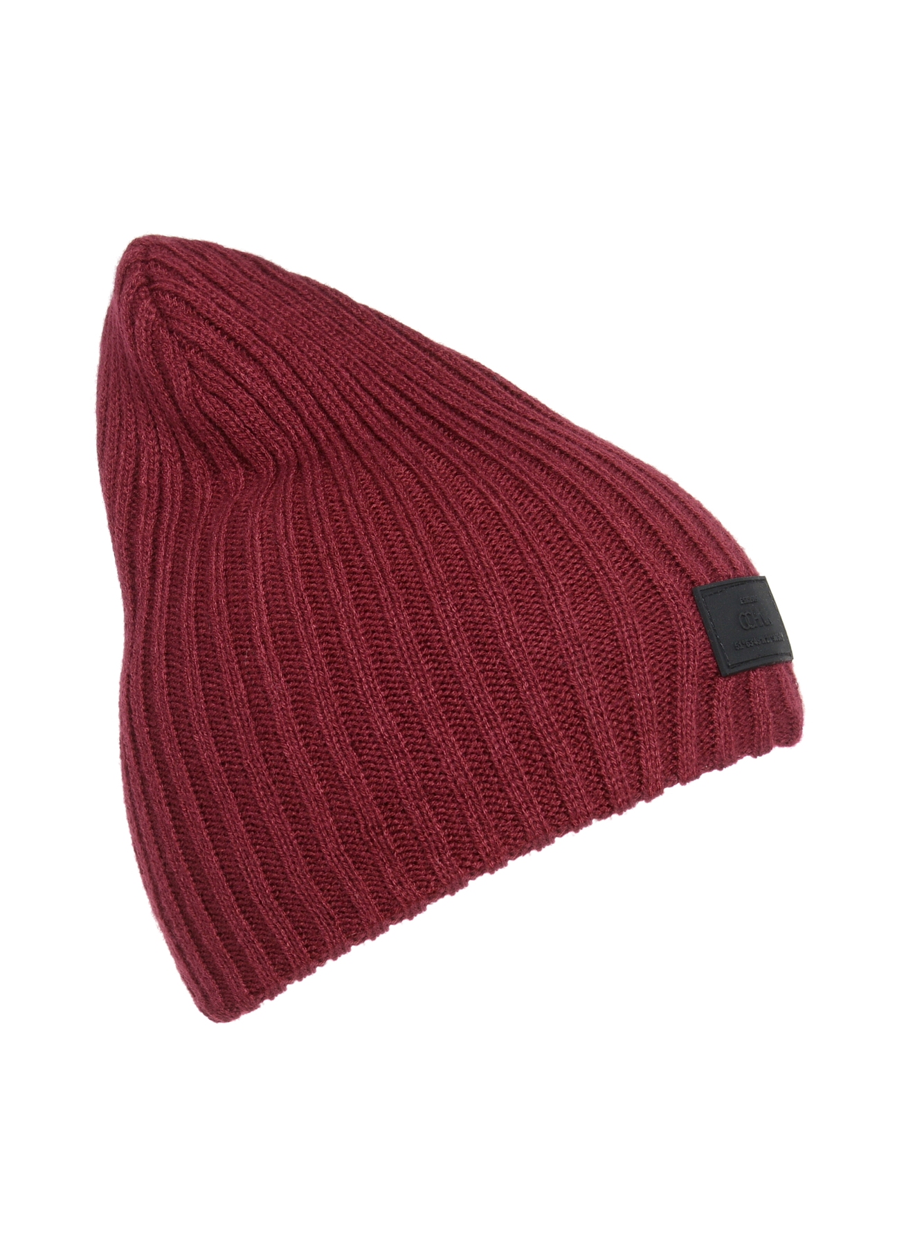 Bordowa czapka zimowa męska CZAMT-0011-49(Z23)-02