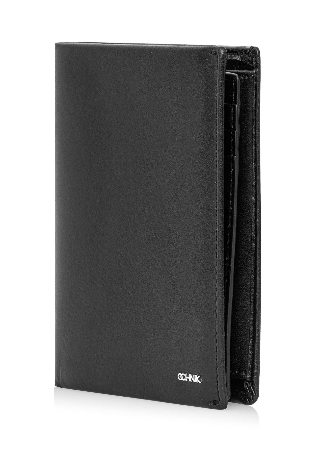 Czarny skórzany portfel męski PORMS-0406A-99(Z24)-02