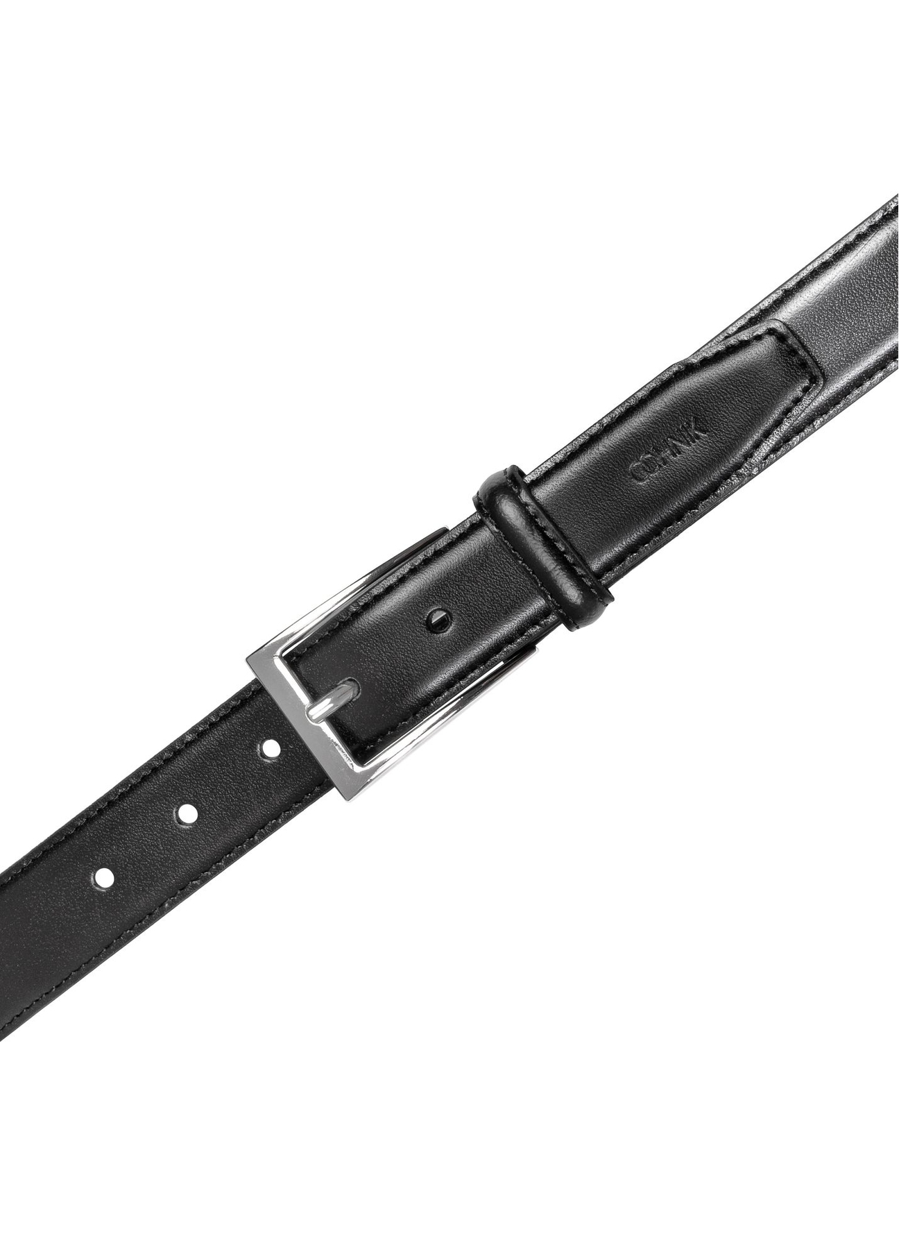 Czarny skórzany pasek męski PASMS-0244-99(Z25)