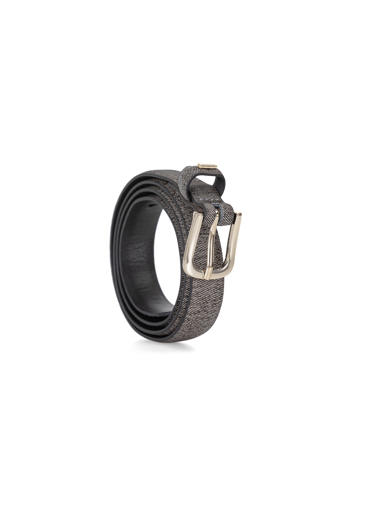 Cienki skórzany pasek damski PASDS-0301A-70(W25)-02