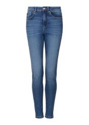 Granatowe spodnie jeansowe damskie JEADT-0010-69(Z23)-03