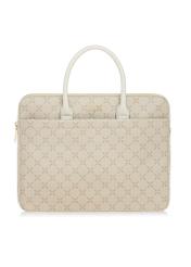 Beżowa damska torba na laptopa z monogramem TOREC-1027-81(W25)-01