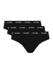 Trójpak czarnych slipów damskich ZESDS-0001-99(Z24)-01