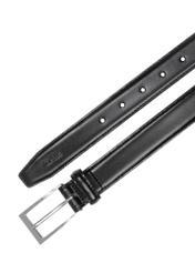 Czarny skórzany pasek męski PASMS-0244-99(Z25)