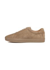 Skórzane buty męskie w kolorze chłodnego beżu BUTYM-0503A-1K(W26)