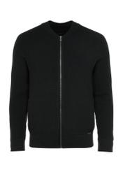 Czarny sweter męski na suwak SWEMT-0164-99(W25)-07