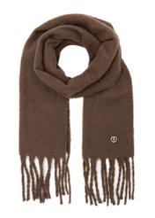 Brązowy szalik damski zimowy SZADT-0186-82(Z24)-04