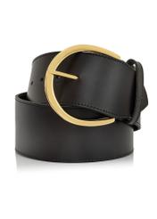 Czarny skórzany pasek damski PASDS-0311-99(Z24)-03