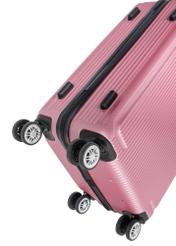 Komplet walizek twardych na kółkach 19"/24"/29" WALAB-0053-5C(W26), widok kółek produktu na białym tle.