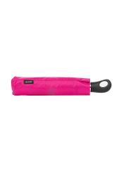 Parasol damski w kolorze fuksji PARSD-0012-5E(W26) - widok produktu z boku, na białym tle. 