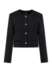 Czarna marynarka damska ZAKDT-0039-99(W25)-06