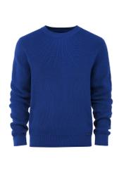 Niebieski sweter męski SWEMT-0156-61(Z24)-01