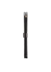 Czarna skórzana teczka męska TORMS-0480-99(Z25), widok produktu od boku na białym tle.