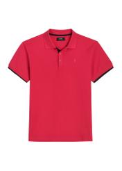 Fuksjowa koszulka polo z bawełny POLMT-0045B-5E(W26)