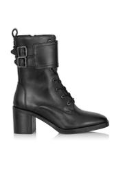Czarne skórzane botki damskie BUTYD-1028-99(Z23)-01