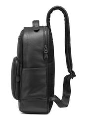 Czarny skórzany plecak męski PLCMS-0018R-99(W25)