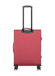 Komplet walizek na kółkach 19"/24"/28" WALNY-0045-4B(W26), widok produktu z tyłu na białym tle.