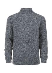 Ciepły granatowy golf męski SWEMT-0122A-69(Z24)-04