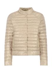 Pikowana kurtka damska z monogramem KURDT-0434-95(W23)-04