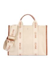 Beżowa damska torebka typu tote bag TOREN-0288A-1E(W26), widok produktu z przodu na białym tle.