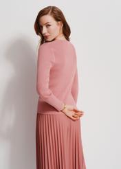 Prążkowany longsleeve damski LSLDT-0028-32(Z24)-02