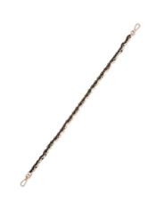 Czarna torebka typu worek TOREC-1215-99(W26) - widok produktu z góry, na białym tle.  