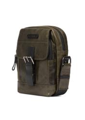 Skórzana zielona torba męska z klapą TORMS-0105C-54(W25)-02