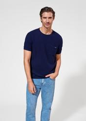 Bawełniany przewiewny T-shirt męski TSHMT-0122-69(W25)-01