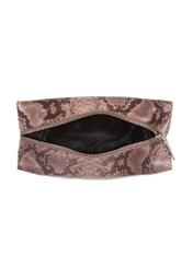 Czarna skórzana kosmetyczka damska croco PORES-0843-31(W23)-05