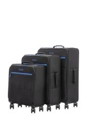 Komplet walizek na kółkach 19"/24"/28" WALNY-0045-99(W26), widok produktu skosem na białym tle.