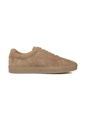 Skórzane buty męskie w kolorze chłodnego beżu BUTYM-0503A-1K(W26)