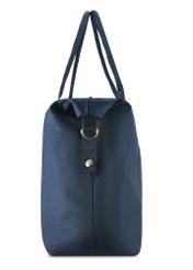 Granatowa torba podróżna TORMN-0382-69(Z25), widok produktu od boku na białym tle.