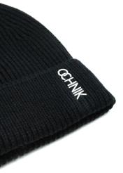 Czarna zimowa czapka męska CZAMT-0081-99(Z25)