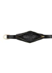 Czarna skórzana torebka w stylu hobo TORES-1090C-99(W25)-05