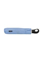 Parasol damski w kolorze błękitnym PARSD-0012-7E(W26) - widok produktu z boku, na białym tle.