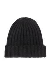 Czarna wełniana czapka męska CZAMT-0033-99(Z25)