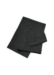 Czarny zestaw męski z czapką i szalikiem ZESTM-0006-98(Z25)