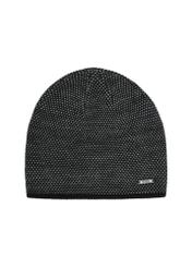 Czarny zestaw męski z czapką i szalikiem ZESTM-0006-98(Z25)