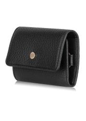 Skórzane czarne etui na klucze damskie PORES-0894-99(Z23)-02