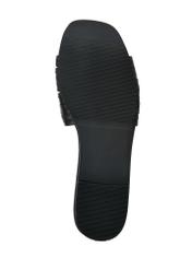 Skórzane czarne klapki damskie BUTYD-1048-99(W24)-04
