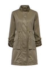 Oliwkowa kurtka parka damska KURDT-0559-57(W25)-07