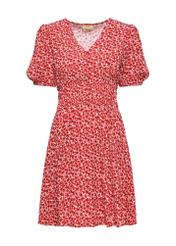 Krótka sukienka w kwiaty SUKDT-0226-41(W25)