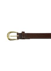 Brązowy skórzany pasek croco damski PASDS-0303-89(W24)-03