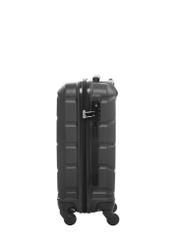 Walizka mała na kółkach WALAB-0077-9I-19(W26) - widok produktu z boku, na białym tle.