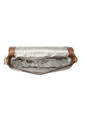 Brązowa skórzana listonoszka damska TORES-1246-1F(W26)