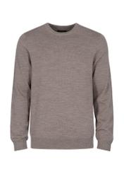 Beżowy wełniany sweter męski SWEMT-0139-81(Z23)-03