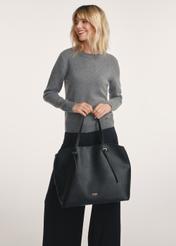 Duża czarna torebka shopper TOREC-0995A-99(Z25)