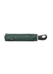 Parasol damski w kolorze ciemnozielonym PARSD-0012-8C(W26), widok złożonego produktu z przodu na białym tle.